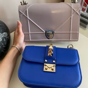 Diorama and Valentino rockstud glam bag